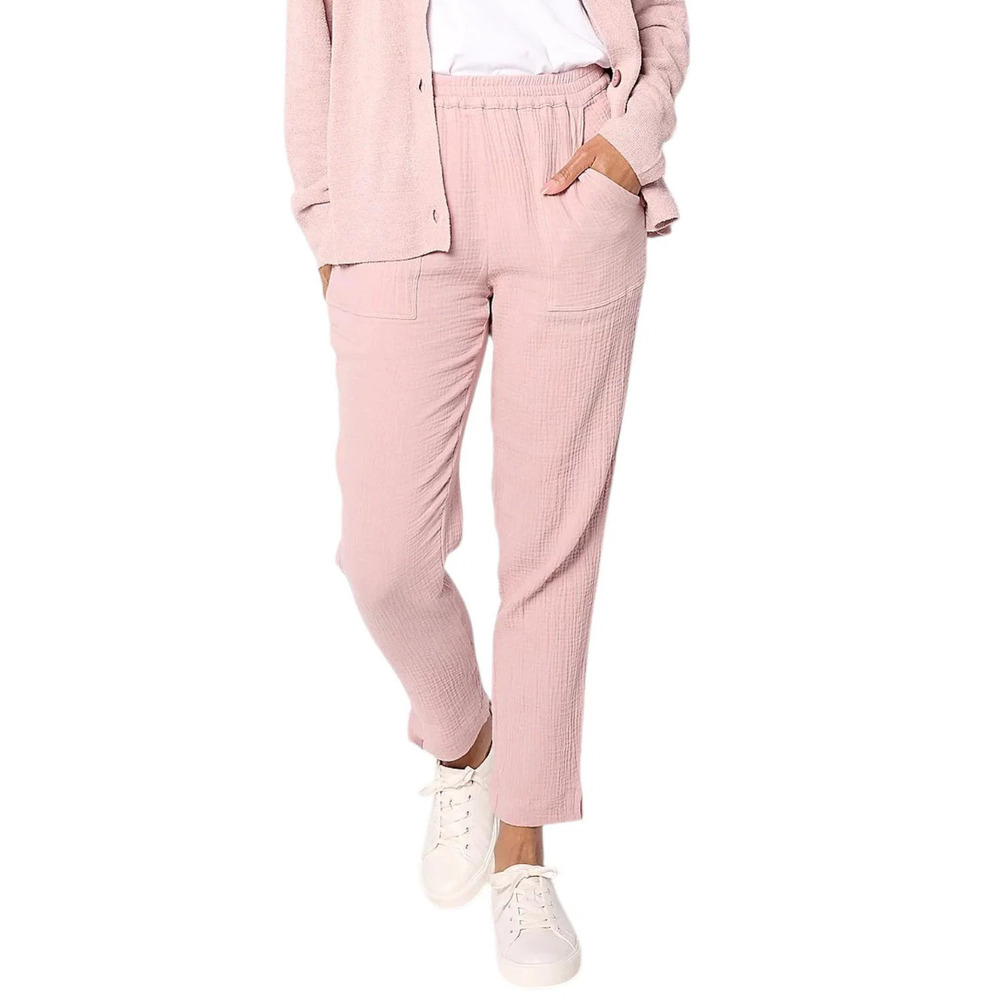 Barefoot Dreams Women's Malibu Collection Sun Soaked Pant Teaberry - Regular